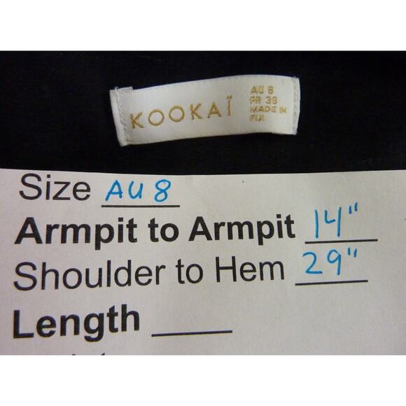 Kookai Black Carrie Mini Dress Size 4 - Picture 6 of 6